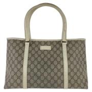 Pre-owned Canvas gucci-bags Gucci Vintage , Beige , Dames