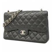 Pre-owned Leather chanel-bags Chanel Vintage , Black , Dames