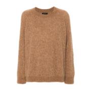 Kameel Sweaters voor Stijlvolle Look Roberto Collina , Brown , Dames