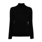 Zwarte wollen trui met rolkraag A.p.c. , Black , Dames