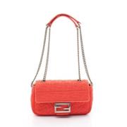 Pre-owned Suede fendi-bags Fendi Vintage , Red , Dames