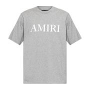 T-shirt met logo Amiri , Gray , Heren