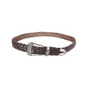 Bruine Leren Riem Aspesi , Brown , Dames