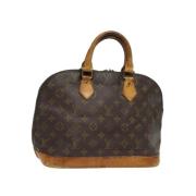 Pre-owned Canvas handbags Louis Vuitton Vintage , Brown , Dames