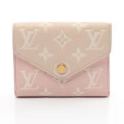 Pre-owned Leather wallets Louis Vuitton Vintage , Beige , Dames