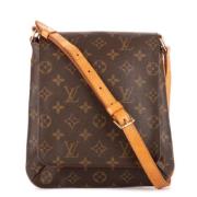 Pre-owned Canvas louis-vuitton-bags Louis Vuitton Vintage , Brown , Da...