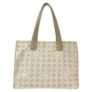 Pre-owned Canvas chanel-bags Chanel Vintage , Beige , Dames