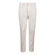 Witte Heren Jeans Met Knoopsluiting Don The Fuller , White , Heren