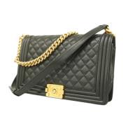 Pre-owned Leather chanel-bags Chanel Vintage , Black , Dames