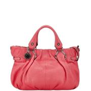 Pre-owned Leather handbags Celine Vintage , Pink , Dames