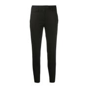 Zwarte Stijlvolle Broek Dondup , Black , Dames