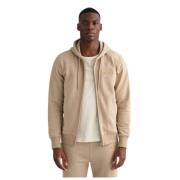 Ritshoodie Tonal Archive Shield Gant , Brown , Heren