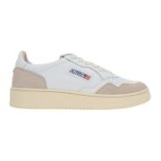 Witte lage sneakers met grijze details Autry , White , Dames