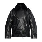 Leren jas Vendra AllSaints , Black , Dames