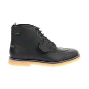 Legendarische Veterschoenen van Leer Kickers , Black , Heren