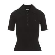 Zwart T-shirt Elegantie Comfort Stijlvolle Toevoeging Courrèges , Blac...