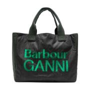 Groene Katoenen Winkel Tas voor Vrouwen Barbour , Green , Dames