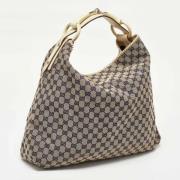 Pre-owned Canvas handbags Gucci Vintage , White , Dames