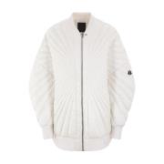 Radiance Gewatteerde Oversized Nylon Jas Moncler , White , Dames