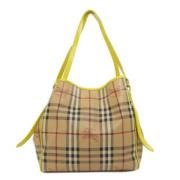 Pre-owned Plastic shoulder-bags Burberry Vintage , Yellow , Dames