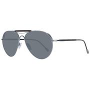 Gouden Aviator Zonnebril Verlooplens Ermenegildo Zegna , Black , Heren