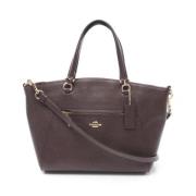 Pre-owned Leather handbags Coach Pre-owned , Brown , Dames