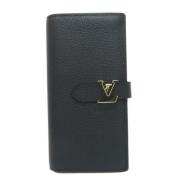 Pre-owned Leather wallets Louis Vuitton Vintage , Black , Dames