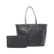 Pre-owned Leather chanel-bags Chanel Vintage , Black , Dames