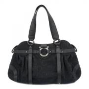 Pre-owned Canvas handbags Salvatore Ferragamo Pre-owned , Black , Dame...