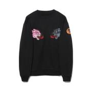 Dualiteit Panther Crew Sweatshirt Maharishi , Black , Heren