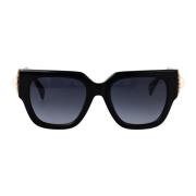 Stijlvolle zonnebril voor een trendy look Moschino , Black , Dames