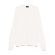 Witte Sweaters voor Mannen Roberto Collina , White , Heren