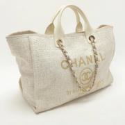 Pre-owned Leather chanel-bags Chanel Vintage , Beige , Dames