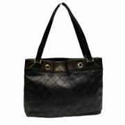 Pre-owned Leather chanel-bags Chanel Vintage , Black , Dames