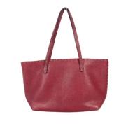 Pre-owned Leather totes Fendi Vintage , Red , Dames