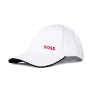 Gedurfd Logo Baseballpet Wit Hugo Boss , White , Heren