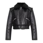 Shearling jas Nyrah Stand Studio , Black , Dames