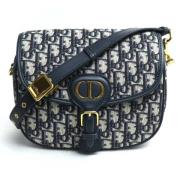 Pre-owned Canvas shoulder-bags Dior Vintage , Blue , Dames