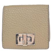 Pre-owned Leather wallets Fendi Vintage , Beige , Dames