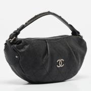 Pre-owned Leather handbags Chanel Vintage , Black , Dames