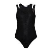 Kanten bodysuit The Attico , Black , Dames