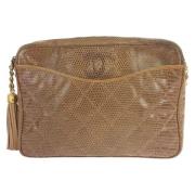 Pre-owned Leather crossbody-bags Chanel Vintage , Brown , Dames