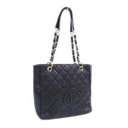 Pre-owned Leather chanel-bags Chanel Vintage , Black , Dames