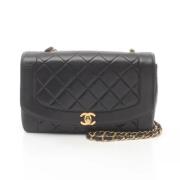 Pre-owned Leather chanel-bags Chanel Vintage , Black , Dames