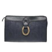 Pre-owned Canvas clutches Dior Vintage , Blue , Dames