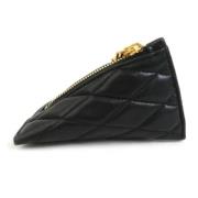 Pre-owned Leather wallets Yves Saint Laurent Vintage , Black , Dames