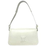 Pre-owned Leather celine-bags Celine Vintage , White , Dames