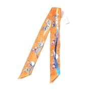 Pre-owned Canvas scarves Hermès Vintage , Orange , Dames