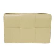 Pre-owned Leather wallets Bottega Veneta Vintage , Beige , Dames