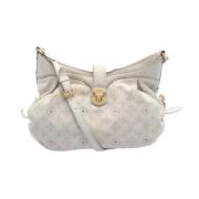 Pre-owned Leather louis-vuitton-bags Louis Vuitton Vintage , White , D...